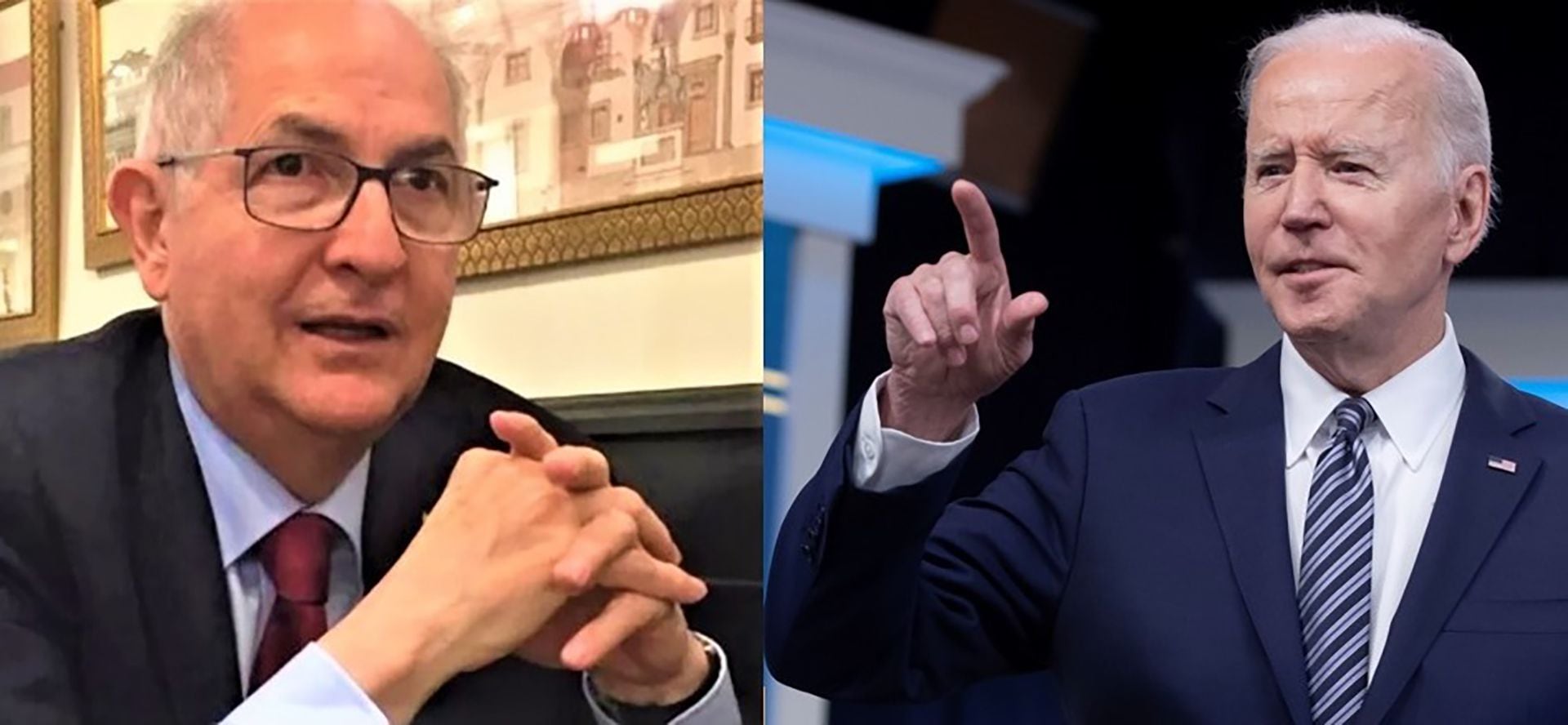 Antonio Ledezma y Joe Biden