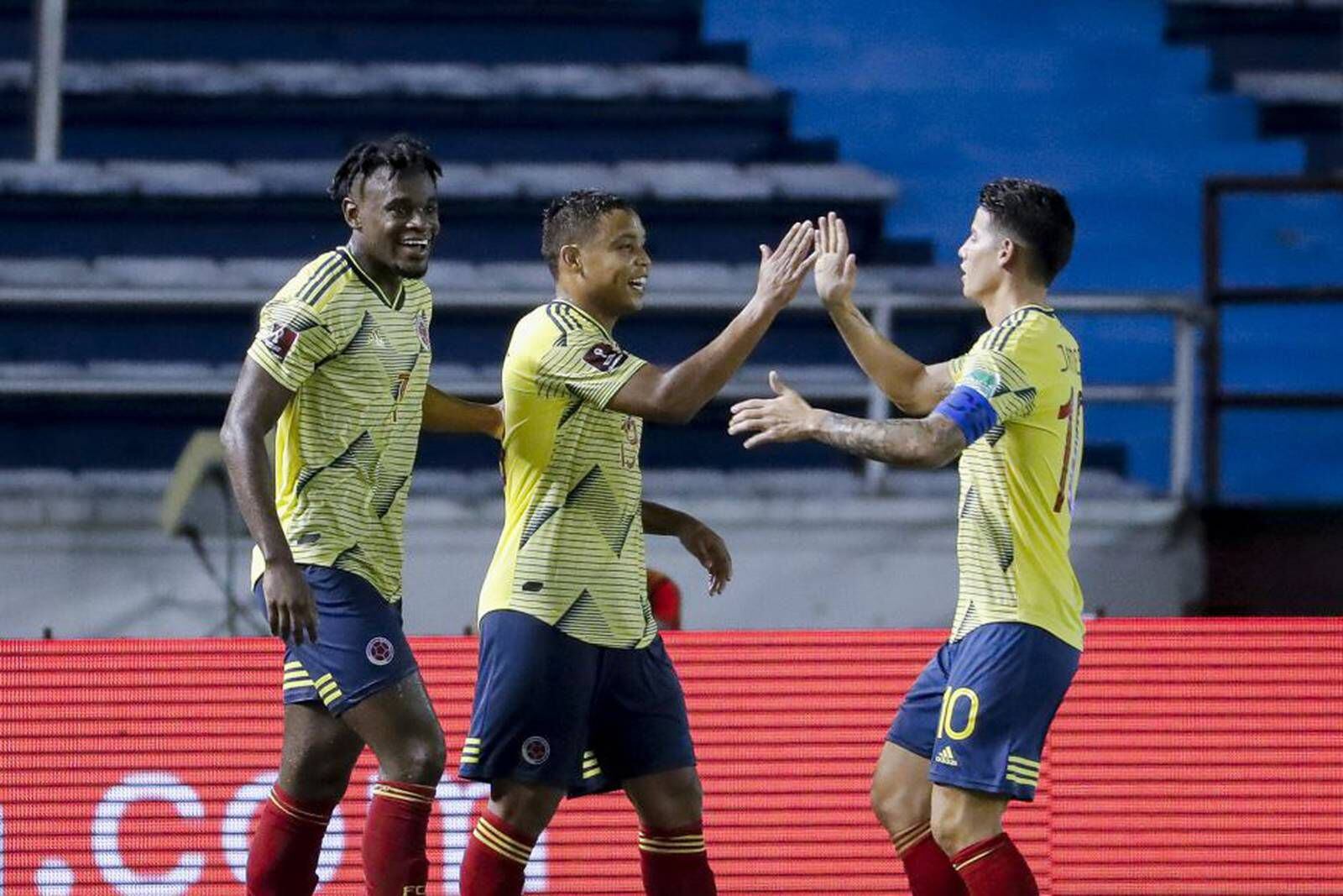 Colombia venció a Venezuela por 3-0 en el inicio de las Eliminatorias al Mundial de Qatar 2022 - crédito AFP.