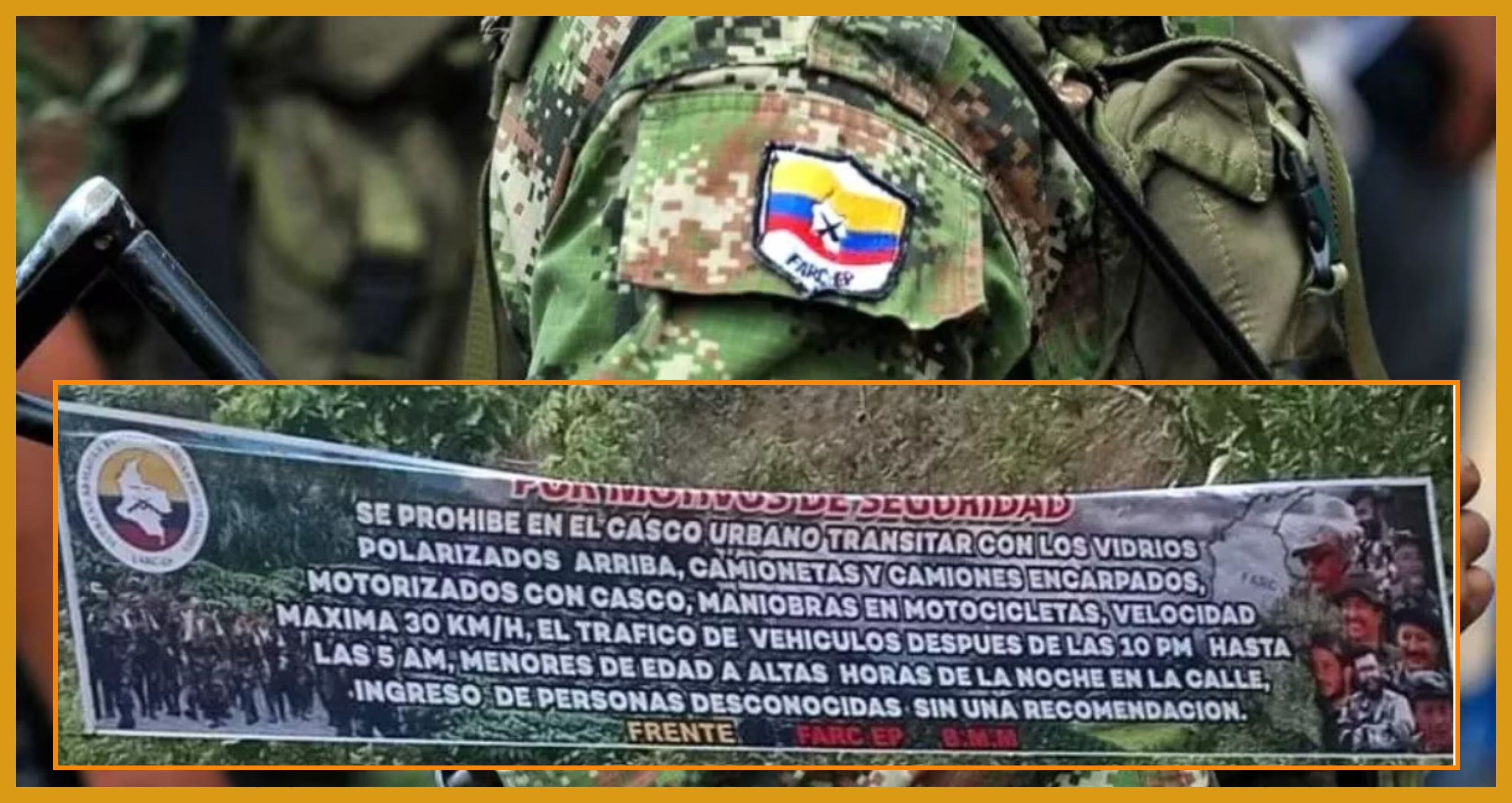 Alerta Por Pasacalle Con Restricciones A La Movilidad Por Parte De Las Disidencias De Las Farc 9947