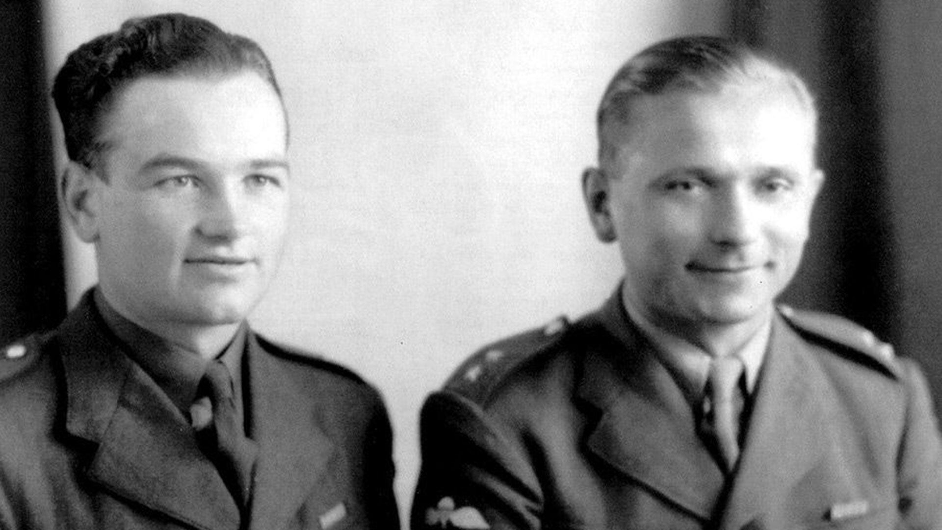 Jan Kubis y Jozek Gabcik, los dos checos que se lanzaron en paracaídas desde un avión de la RAF y llevaron a delante la Operación Antropoide