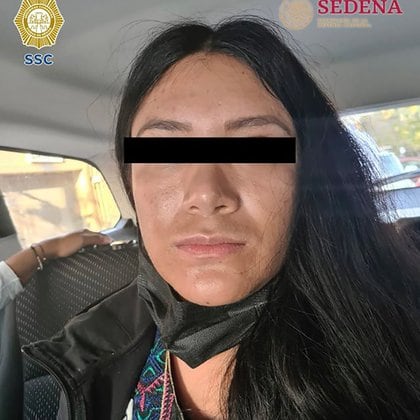 La mujer de Michoacán fue arrestada en la colonia Roma Sur de la alcaldía Cuauhtémoc (Crédito: SSC-CDMX)