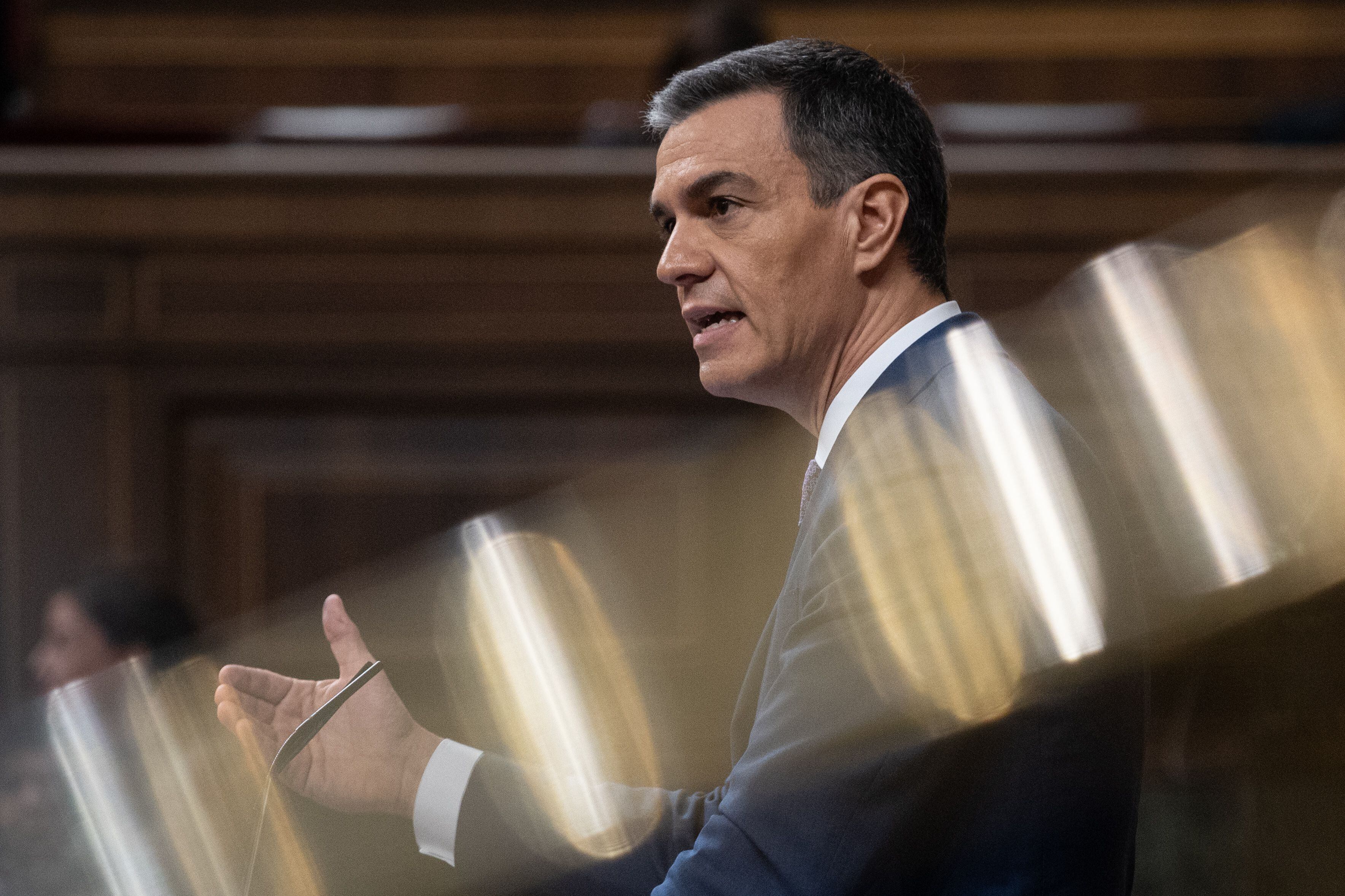 Sánchez en el Congreso de los Diputados. (Alejandro Martínez Vélez - Europa Press)
