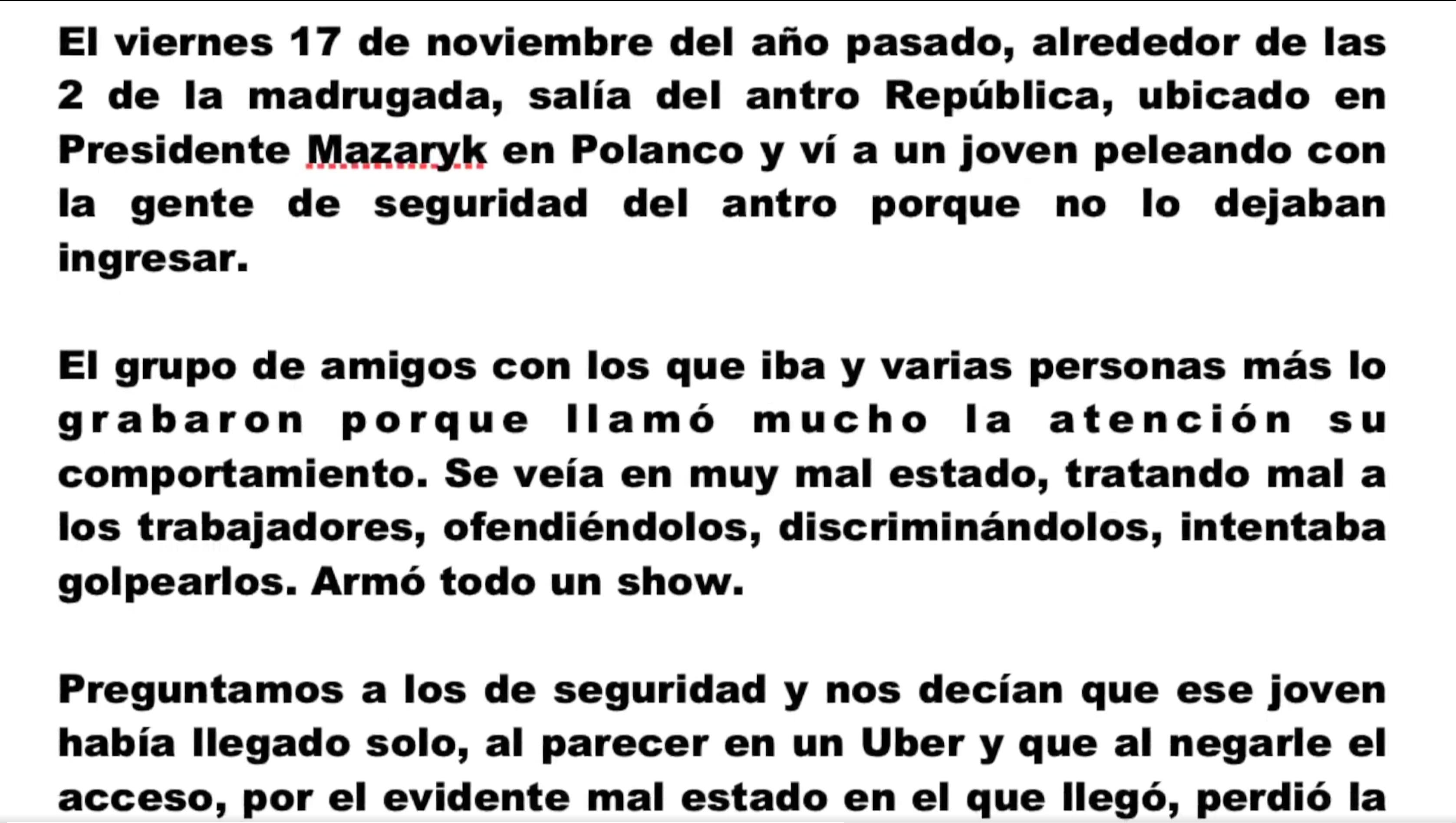 Callo de Hacha refuta las afirmaciones del hijo de Xóchitl Gálvez, afirmando que el video en realidad fue grabado en noviembre.