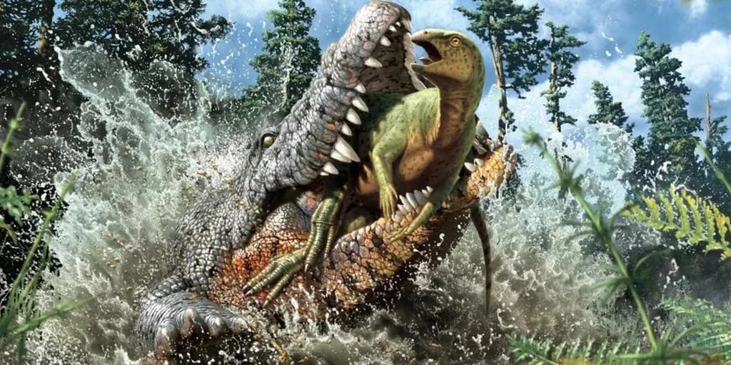 Un enorme cocodrilo fue descubierto con los restos de un dinosaurio en su  estómago - Infobae