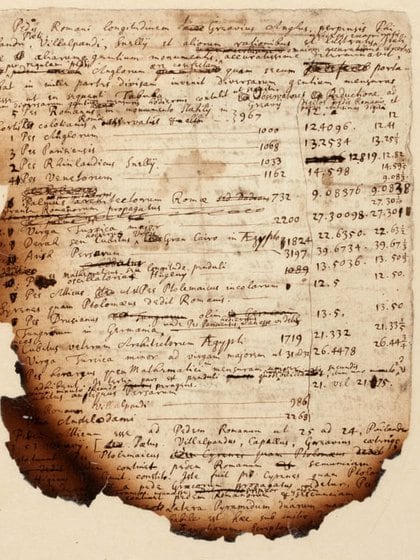 El manuscrito quemado de Newton. 