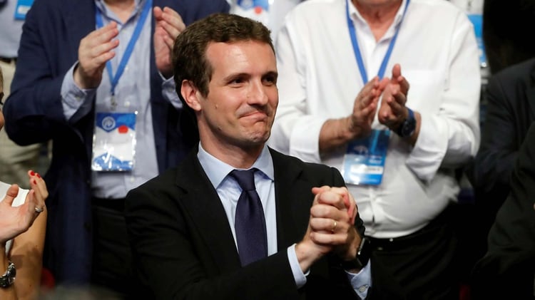 Pablo Casado fue elegido presidente del PP en sustitución de Mariano Rajoy (EFE)