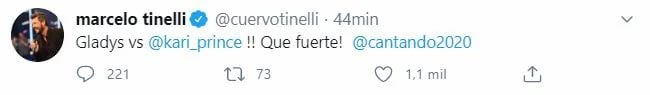 El tuit de Marcelo Tinelli al ver el ida y vuelta entre La Bomba y La Pincesita