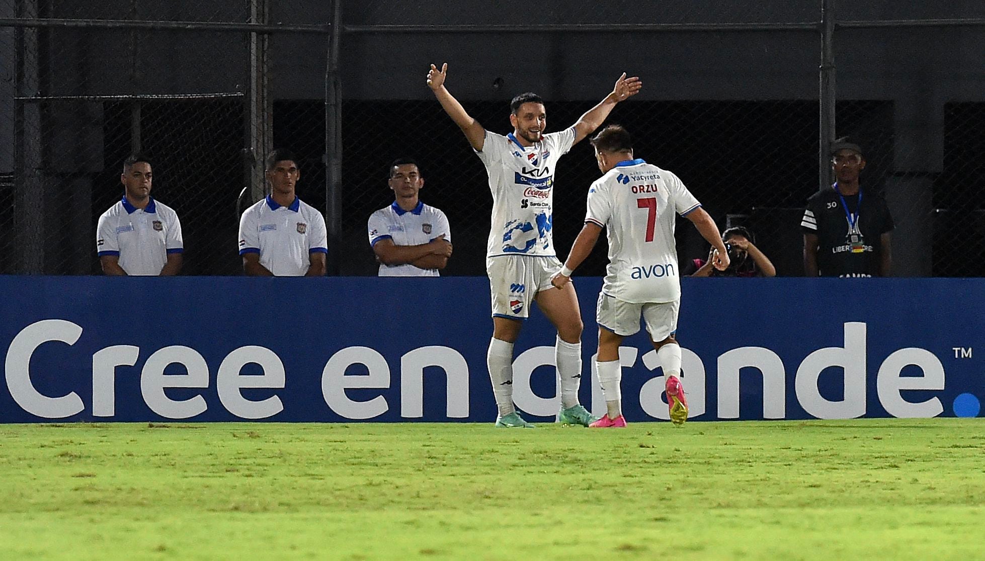 Club Nacional de Asunción venció por 1-0 a Atlético Nacional en el partido de ida de la fase previa de la Copa Libertadores 2024 - crédito @Libertadores/X