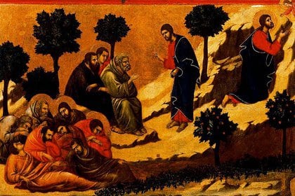 La oración en el Huerto de los Olivos, de Duccio Di Bouninsegna, año 1255