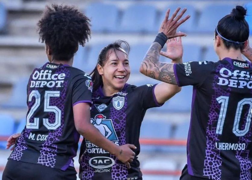 Charlyn Corral, campeona de goleo del torneo de Clausura 2023 de la mano de las Tuzas del Pachuca. (Instagram: @tuzasoficial)