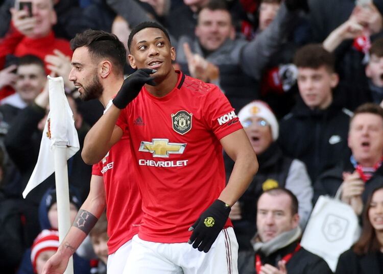 Anthony Martial, una de las principales figuras del Manchester United (Reuters/Carl Recine)