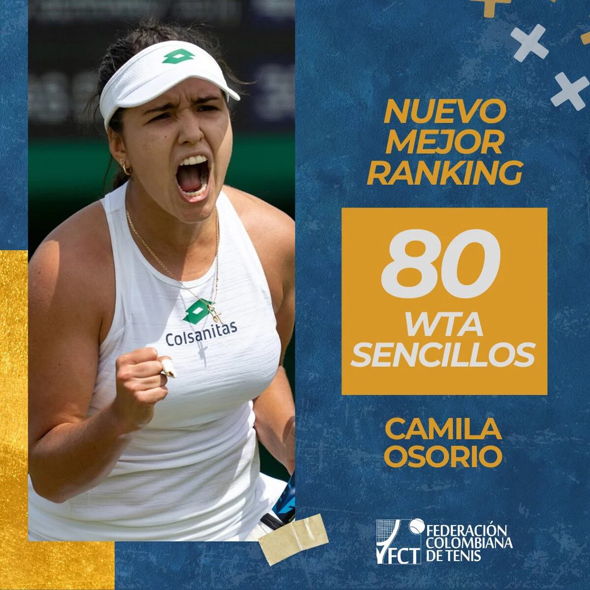 AL DÍA: Camila Osorio asciende en ranking WTA / Colombianos en La