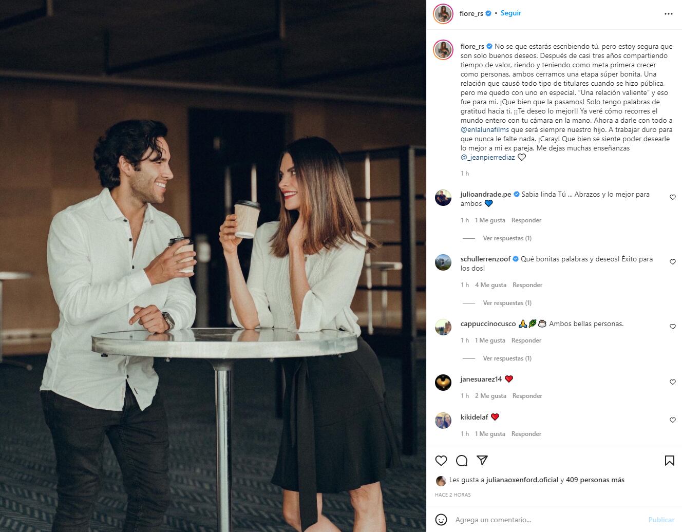 Fiorella Rodriguez confirme la fin de leur relation.