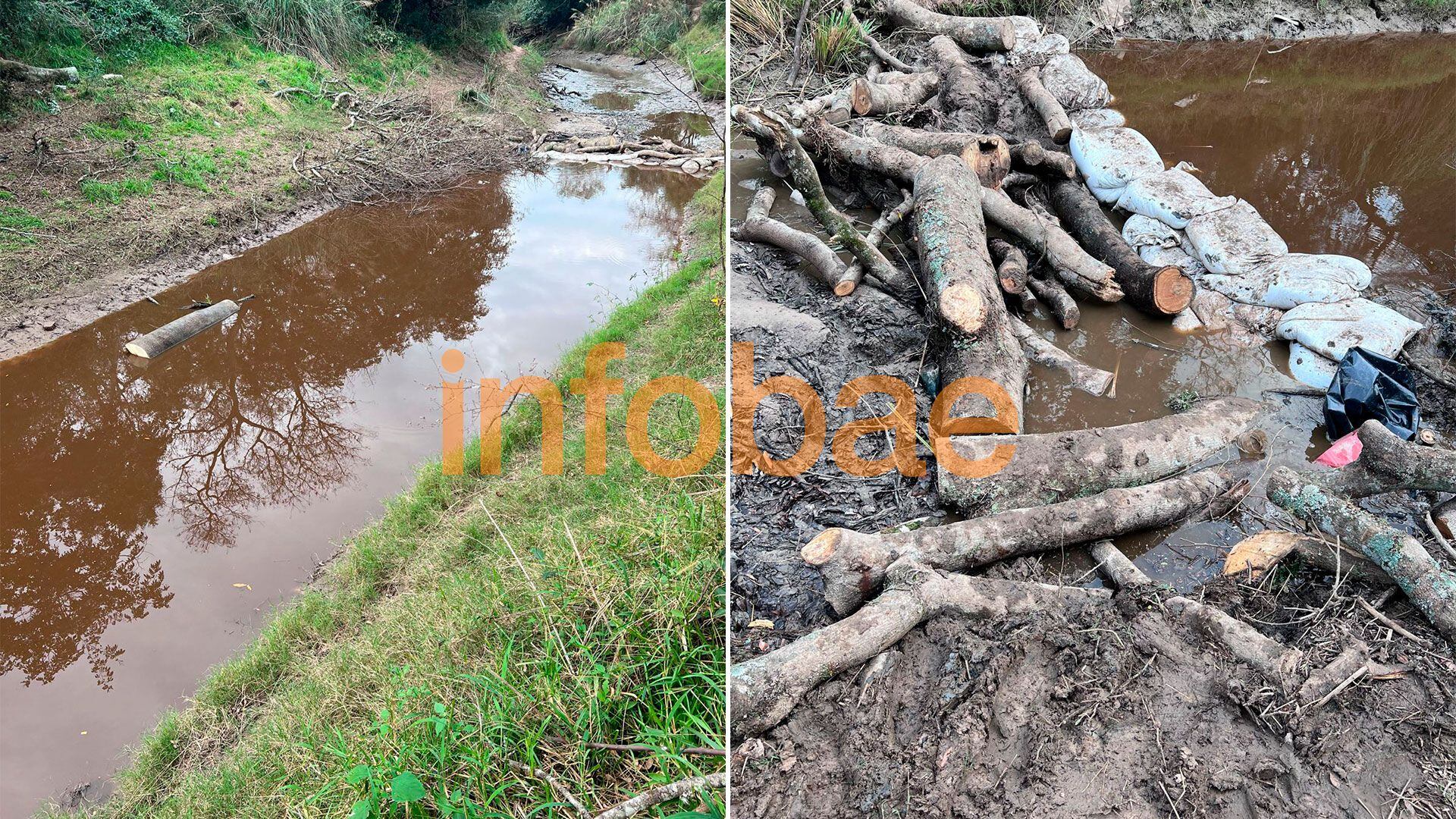 Tramo del rio Tragadero, donde se rastrilló en busca de los huesos