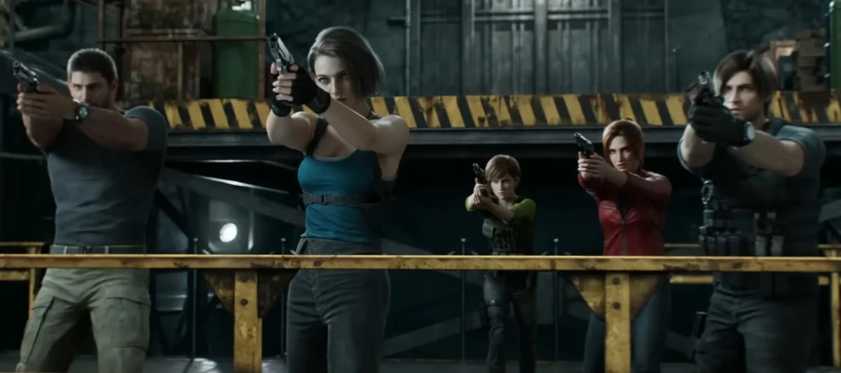 Resident Evil: Imagem de novo filme reúne Chris, Brad, Jill e Wesker