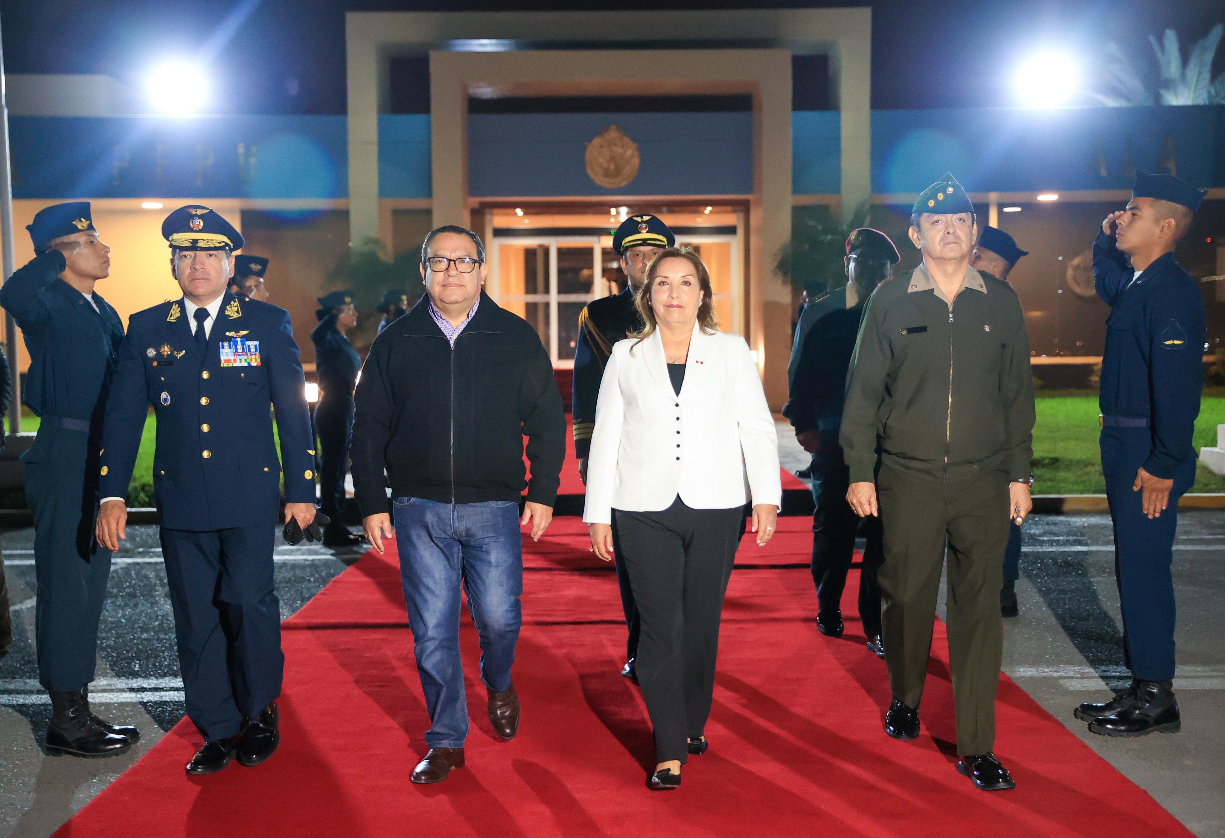 La presidenta Dina Boluarte Zegarra viajó a Nueva York, EE.UU., para participar de la Asamblea General de las Naciones Unidas, acompañada del pirmer ministro Alberto Otárola. - crédito: Presidencia del Perú