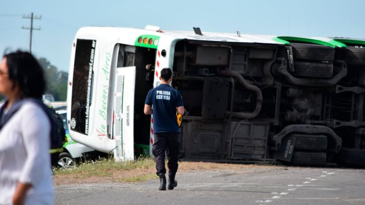 El accidente se produjo a la altura de Lezama, en el kilómetro 142 