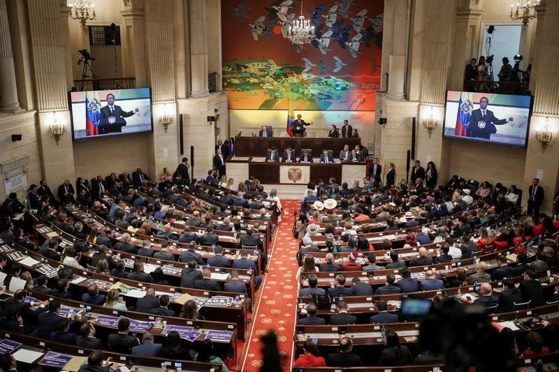 FOTO DE ARCHIVO. Congreso de Colombia inicia nueva legislatura, en Bogotá, Colombia 20 Julio, 2024. REUTERS/Nathalia Angarita