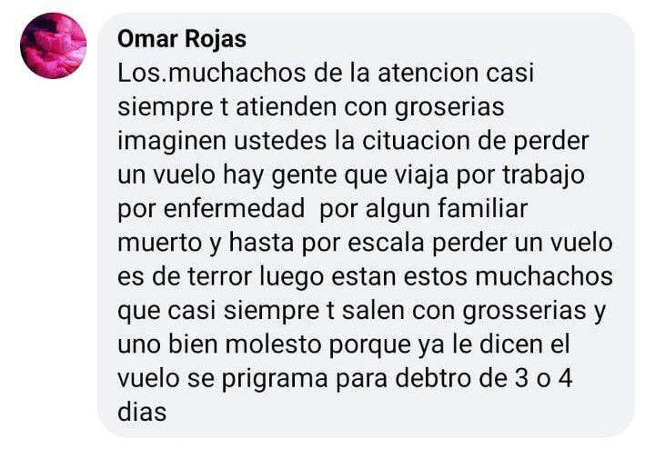 Reacciones a la pelea en el aeropuerto de Barranquilla.
Foto: Captura de Facebook