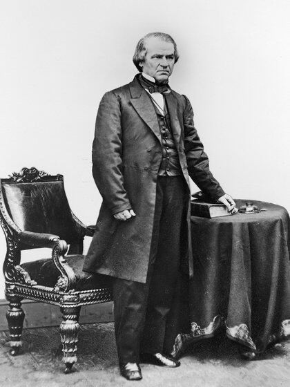 Andrew Johnson fue el 17° presidente de Estados Unidos. Asumió tras el asesinato de Abraham Lincoln.