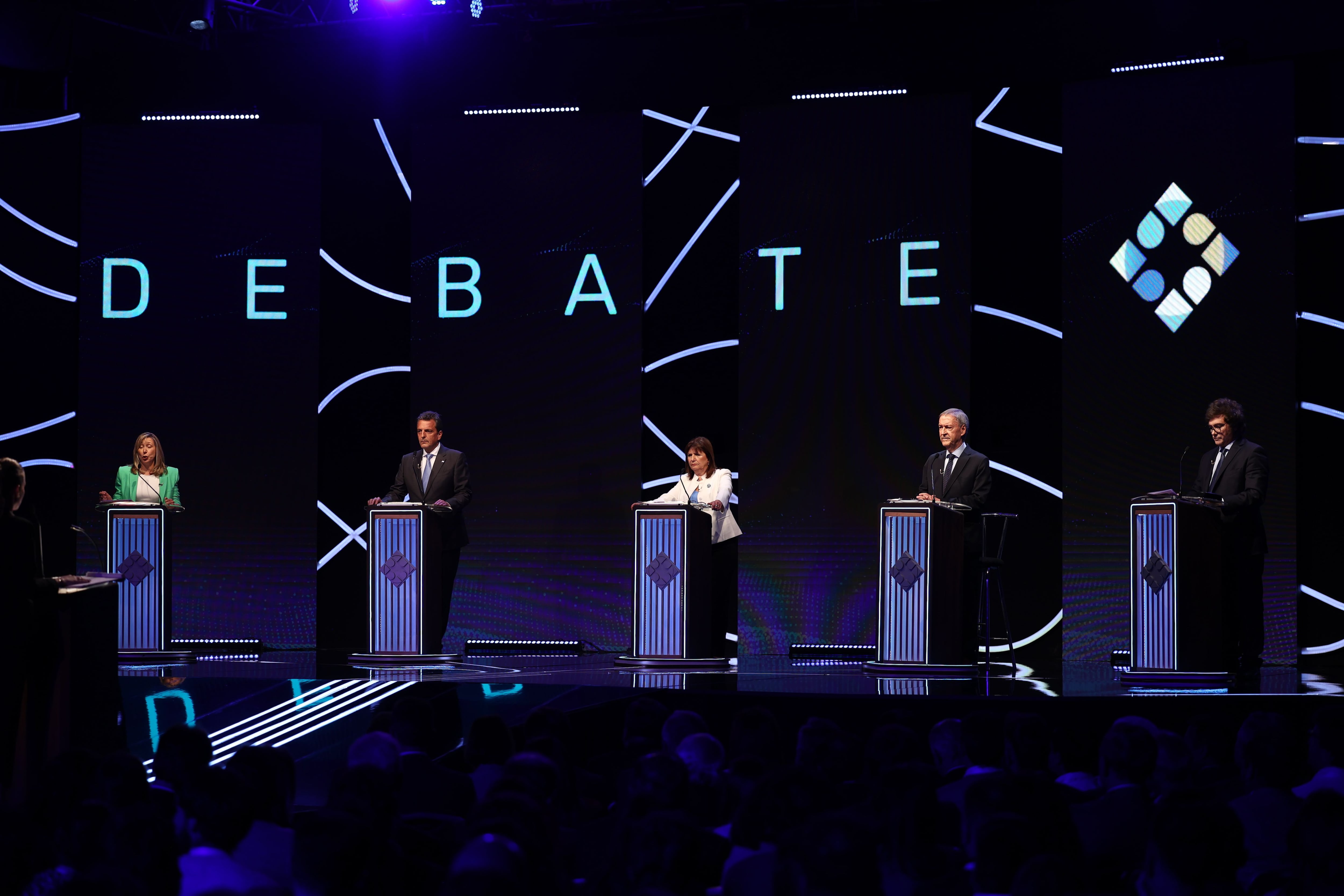 El primer debate fue realizado el domingo pasado en Santiago del Estero. (Foto: EFE/Tomás Cuesta/Pool)
