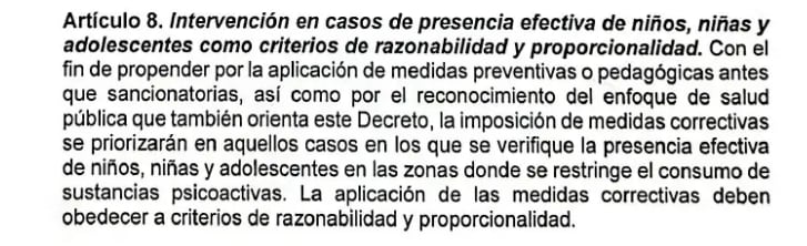 Fragmento del decreto firmado por el alcalde Gutiérrez - créditos captura de pantalla archivo del decreto