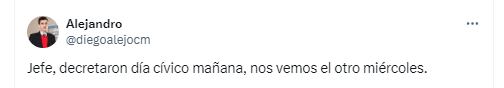 Algunos se van a tomar más días aparte del viernes - crédito Redes sociales/X