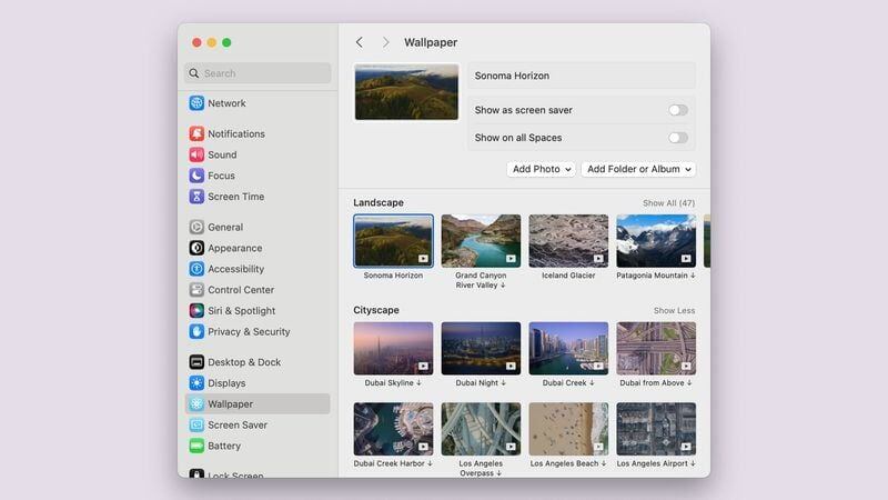 La actualización de macOS Sonoma permite usar salvapantallas animados. (Macrumors)