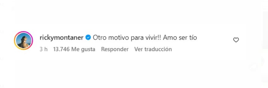 Ricky Montaner demostró su emoción con el anuncio del segundo embarazo de Evaluna y Camilo - crédito @rickymontaner/Instagram