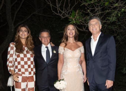 María Eugenia Vidal compartió una foto de su casamiento con Enrique Sacco, junto a Mauricio Macri y Juliana Awada