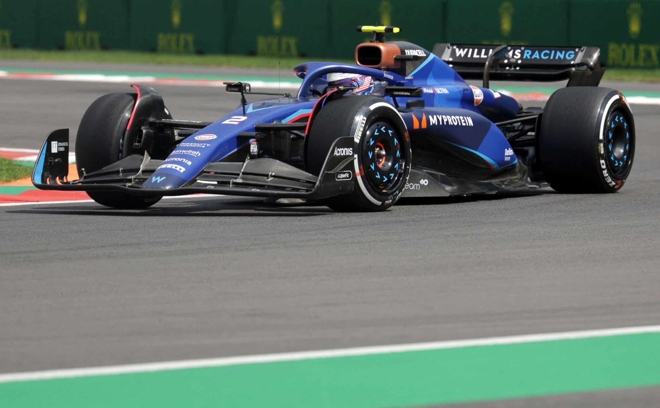 El Williams FW 45 de Logan Sargeant. Así es el auto que probará Franco Colapinto (REUTERS/Raquel Cunha)