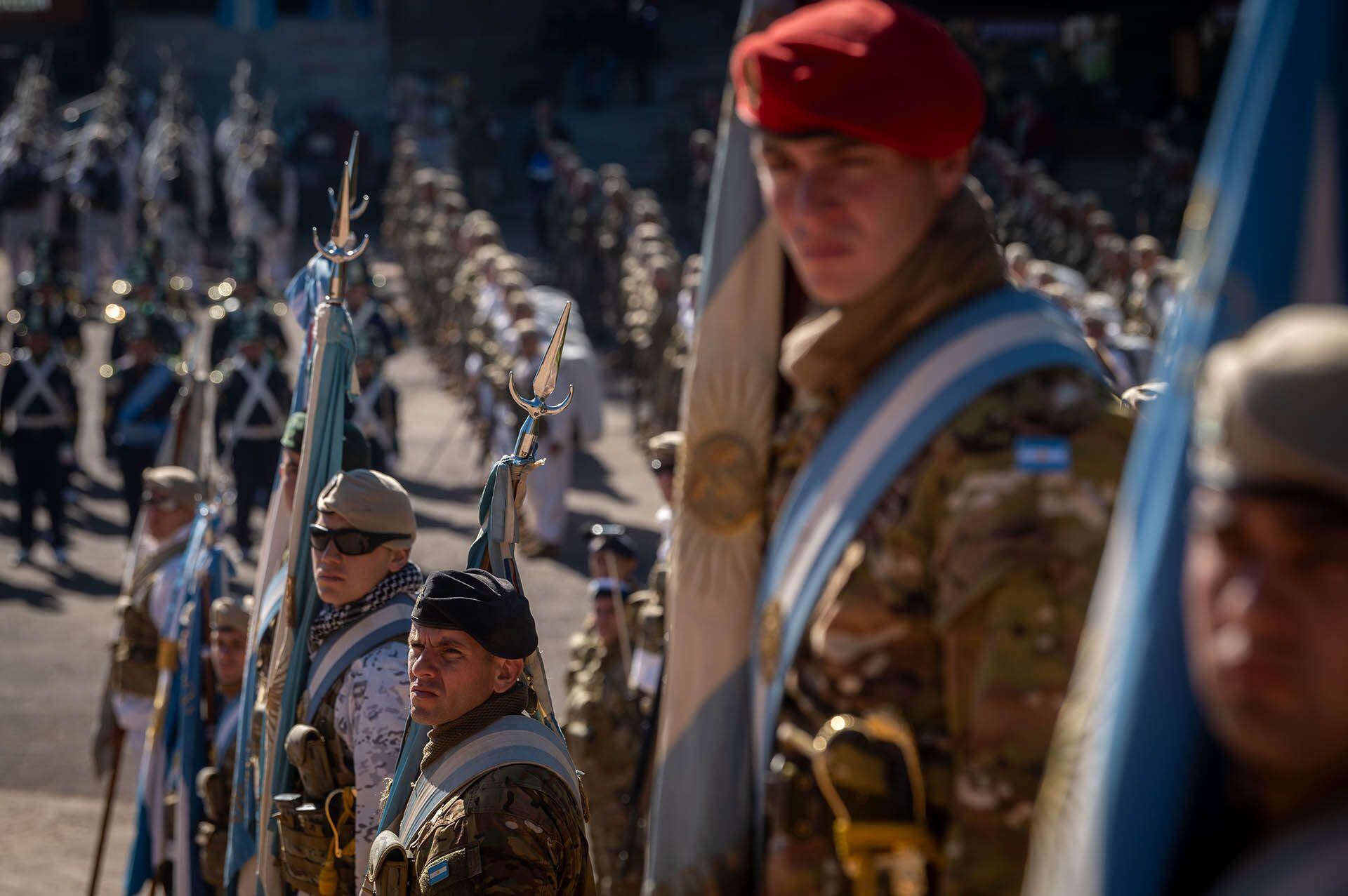 El Ejército Argentino conmemoró su creación en mayo de 1810 en Mendoza