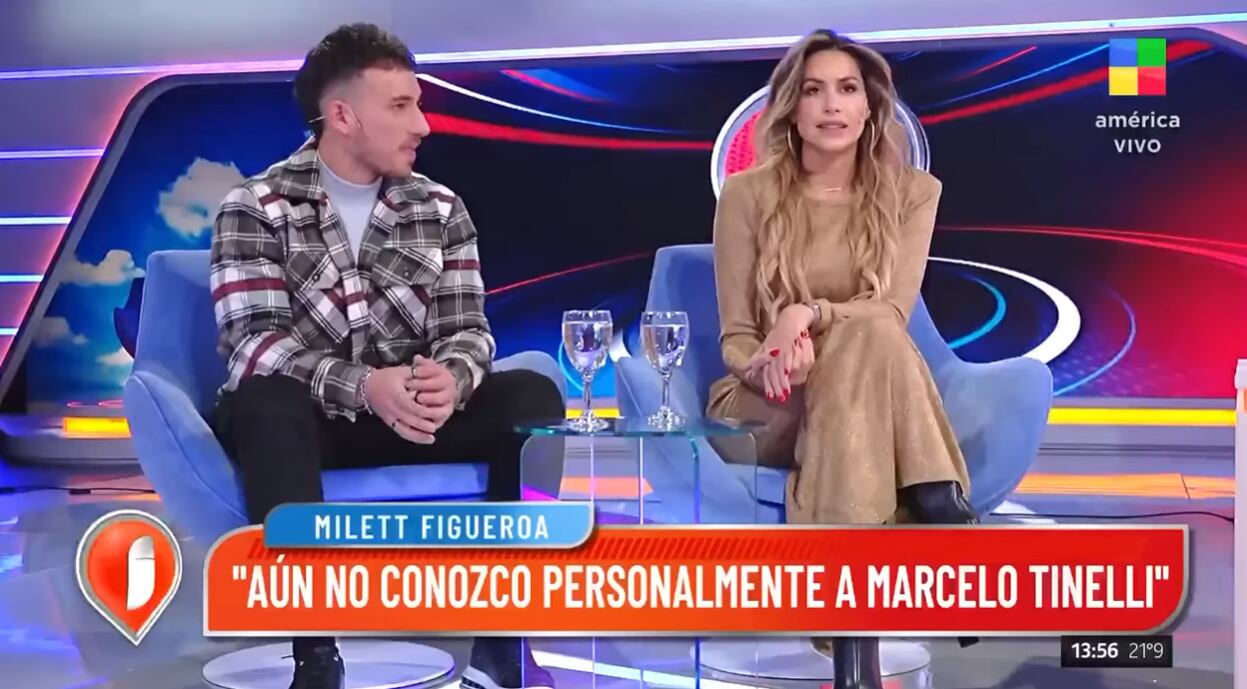 Milett Figueroa y Martín Salwe en Intrusos. (América Argentina)