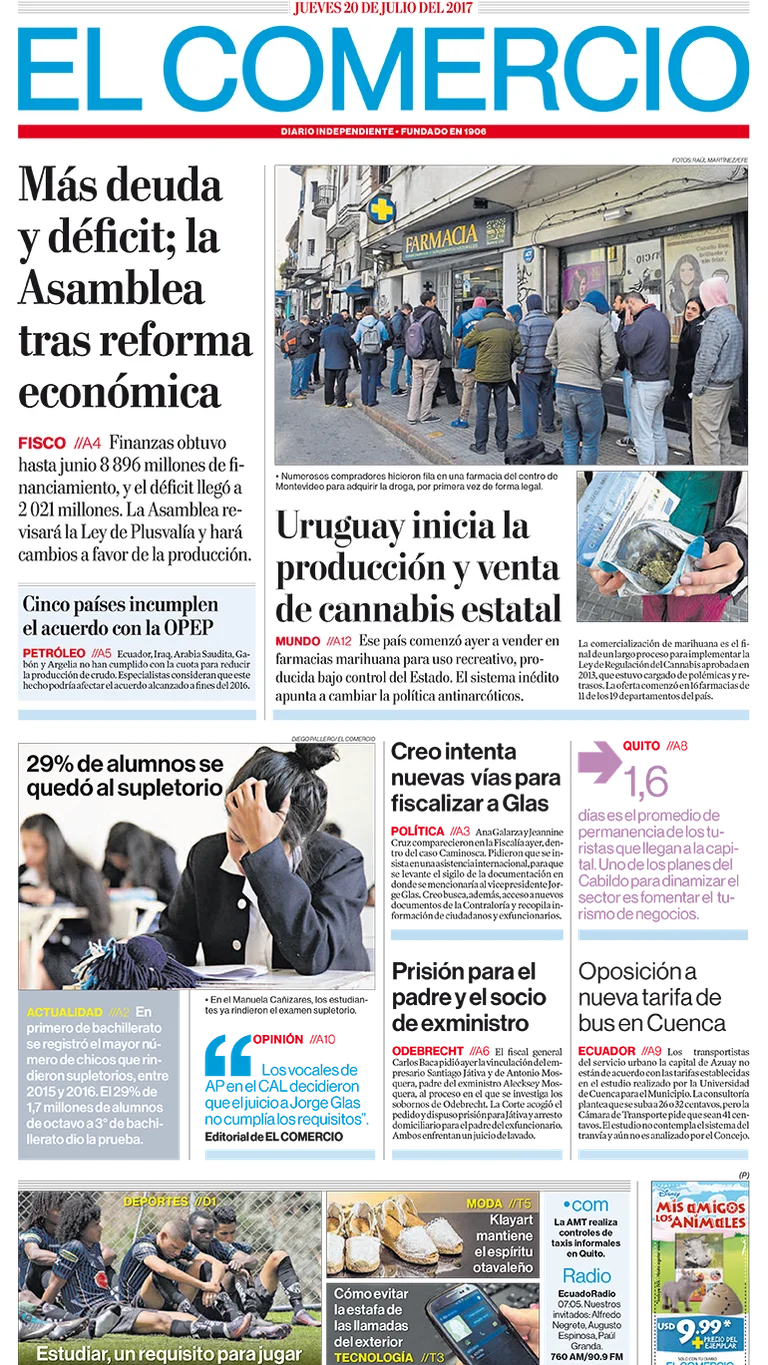 El Comercio Ecuador Jueves 20 De Julio De 2017 Infobae