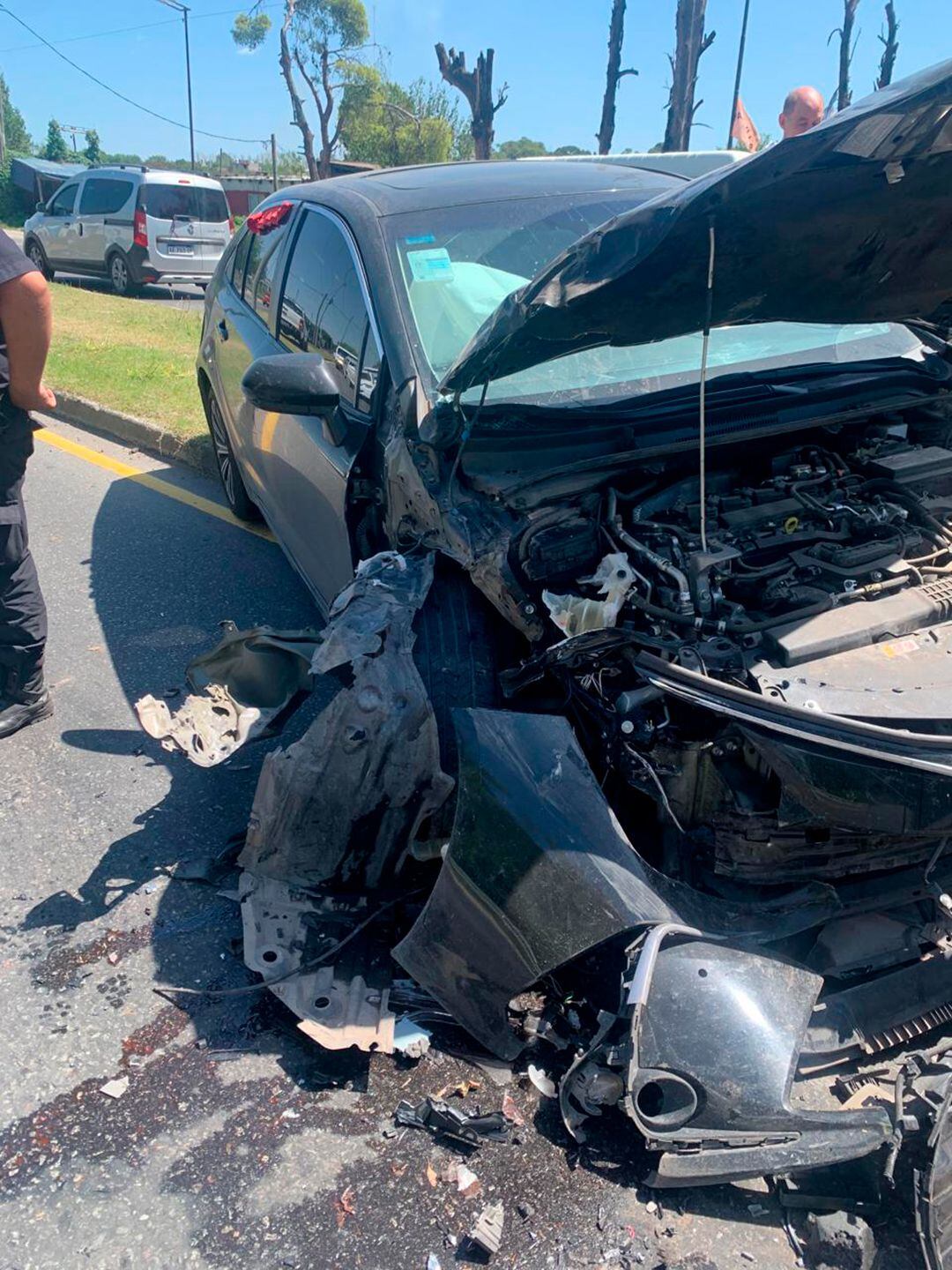 Las imágenes del accidente de Ricardo Bochini