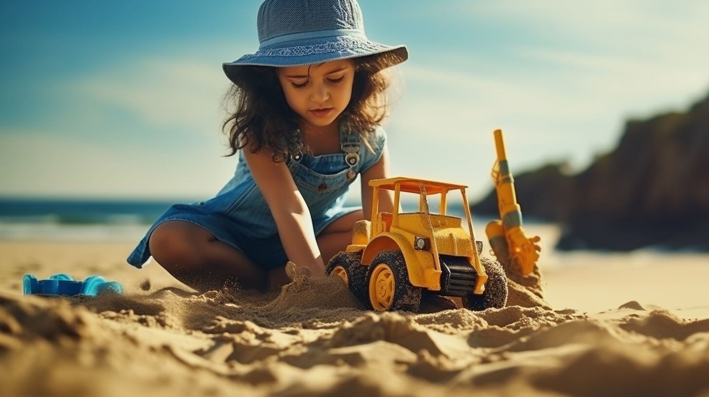 niños arman un castillo de arena en la playa mientras vacacionan con sus familias - (Imagen Ilustrativa Infobae)