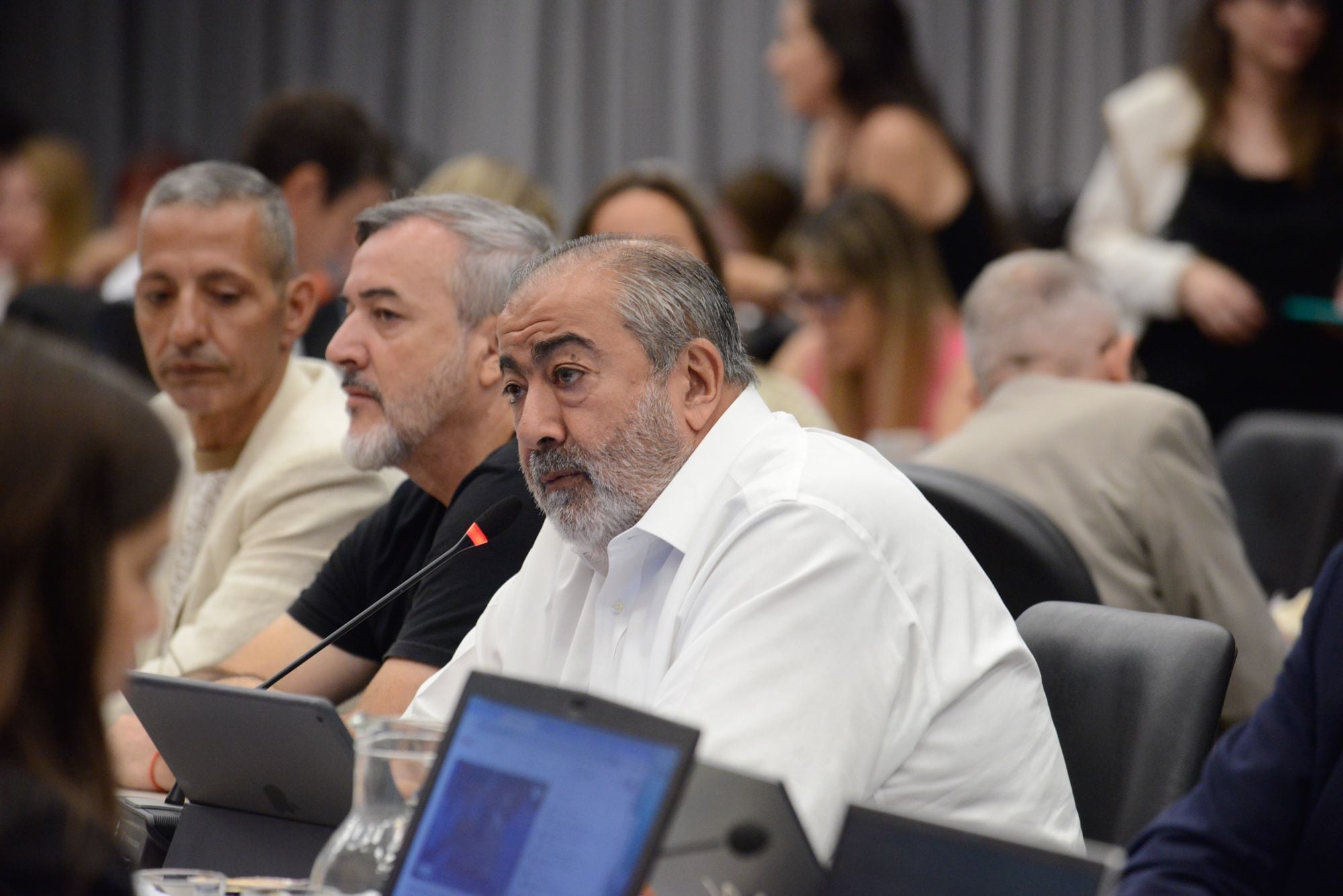 Héctor Daer, secretario general de la CGT, rechazó la Ley Ómnibus durante su debate en el Congreso (EFE/Congreso de la Nación)
