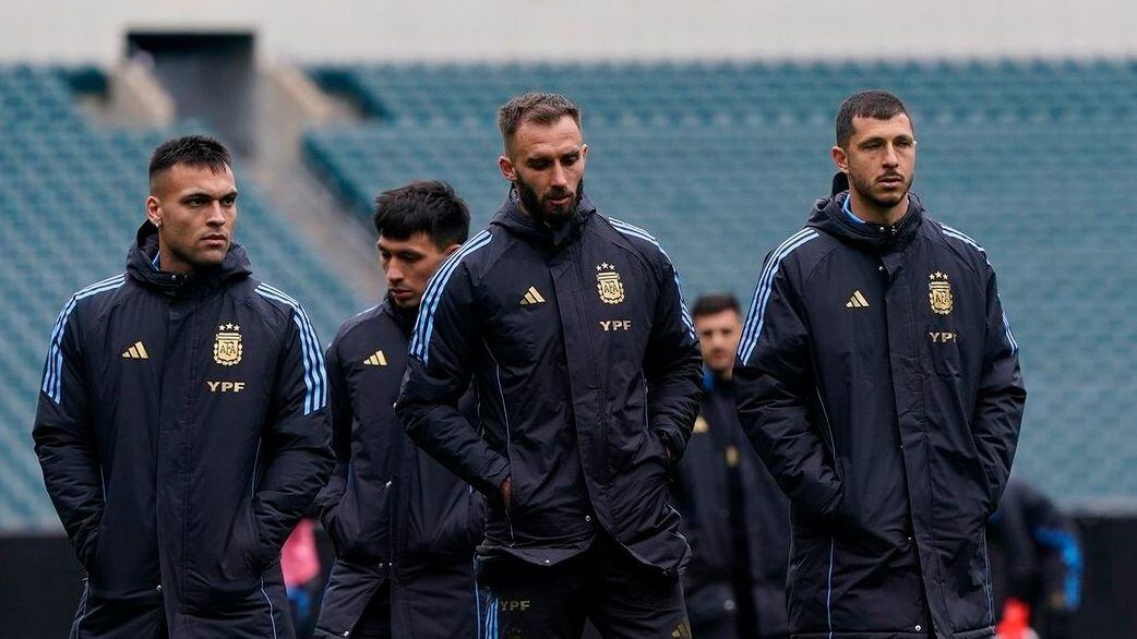 Entrenamiento de la selección argentina