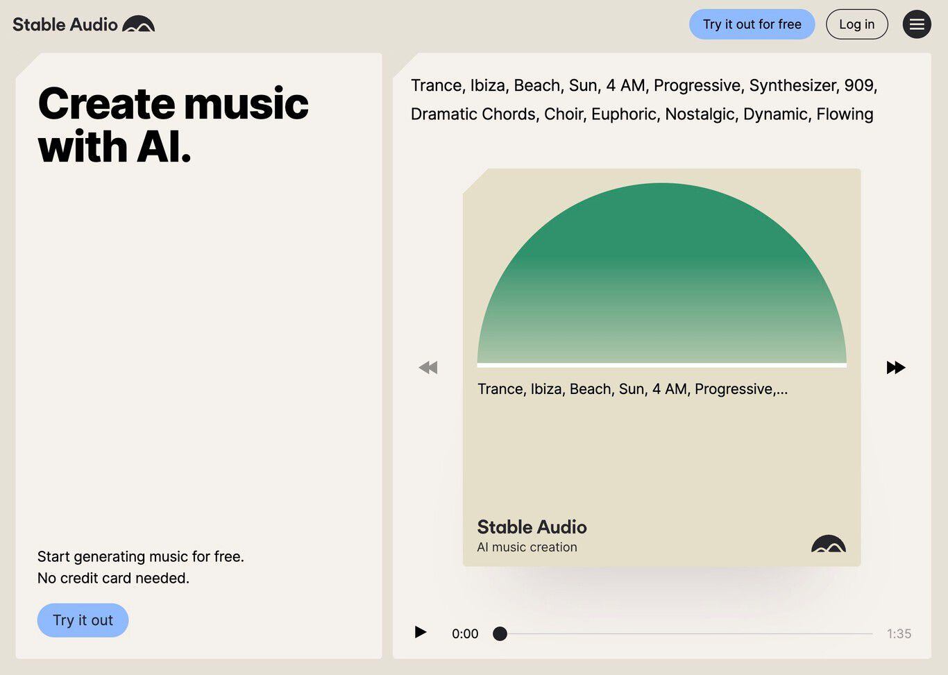 Mit diesem Tool können Sie Musik aus Text erstellen.  (Stabilitäts-KI)