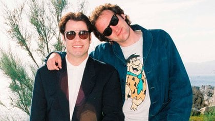 John Travolta y Quentin Tarantino en el festival de Cannes en 1994 (Shutterstock)
