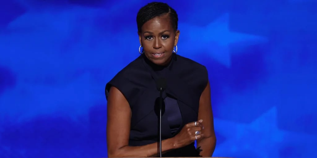 Michelle Obama se llevó la mayor ovación de la segunda jornada en Convención Demócrata con una pregunta sobre Donald Trump