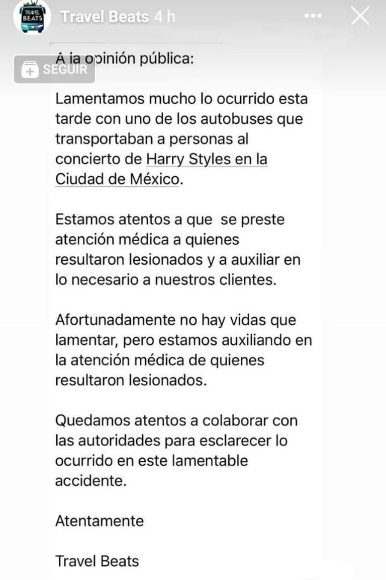 Volcó Autobús Con Fans De Harry Styles En La México Puebla Infobae 