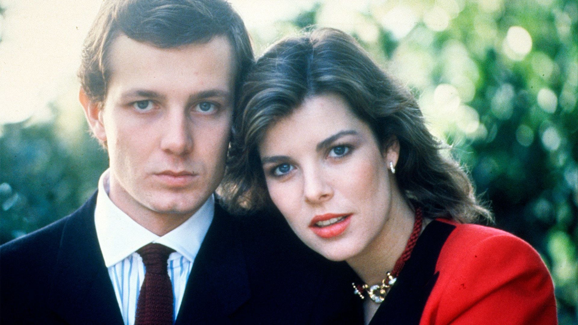 NEW YORK - CIRCA 1982: Stefano Casiraghi and Caroline, Princess of Hanover circa 1982 in New York. (Photo by PL Gould/Images/Getty Images)