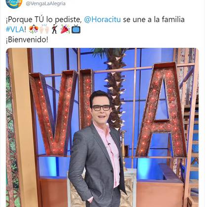 Horacio ya había formado parte del programa hace algunas semanas