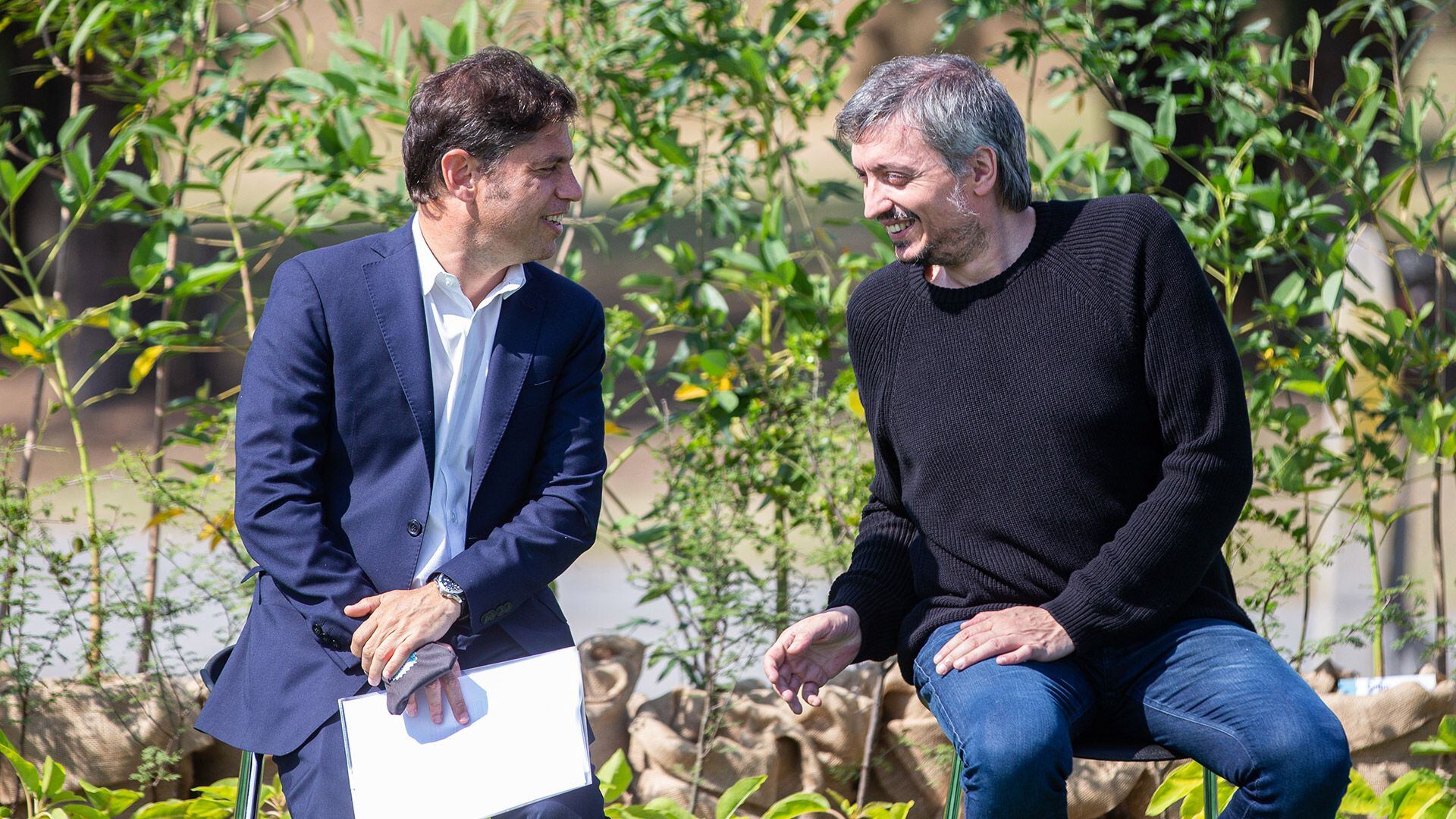 Axel Kicillof, Máximo Kirchner, Daniela Vilar