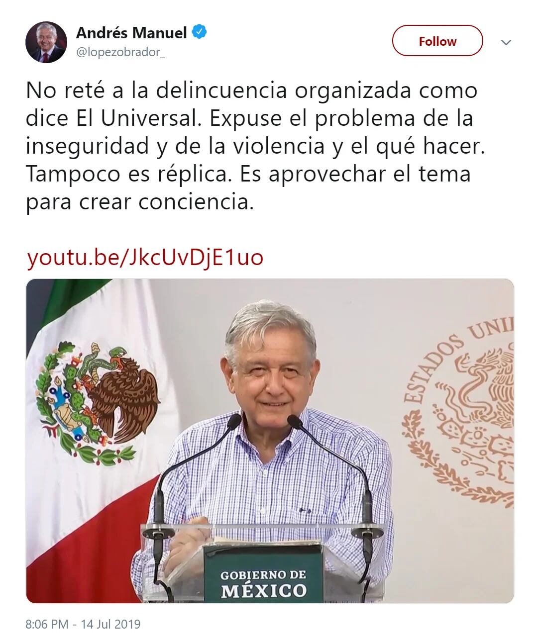 López Obrador niega que los aguacateros de Michoacán estén coludidos con el  crimen: Es un boicot contra México