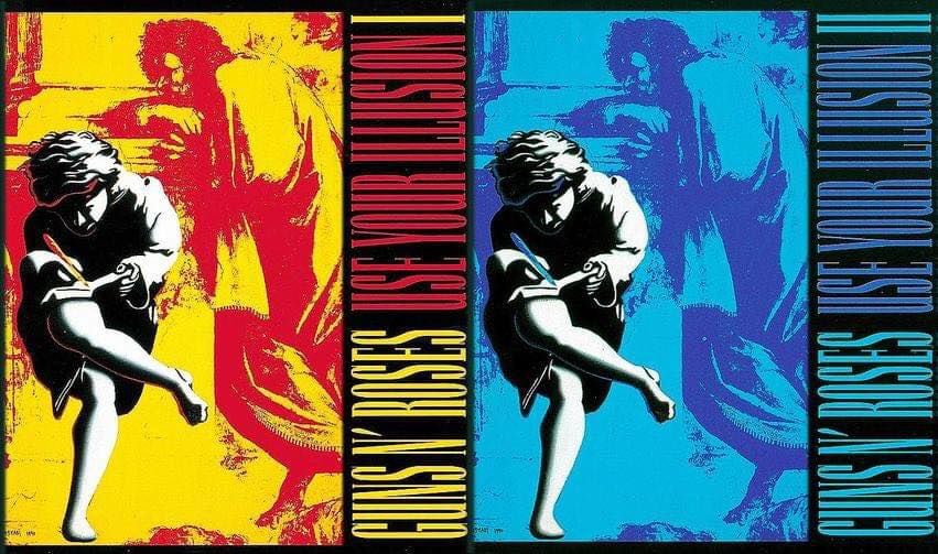 Guns N' Roses lanzó los álbumes Use Your Illusion I y II en enero de 1990