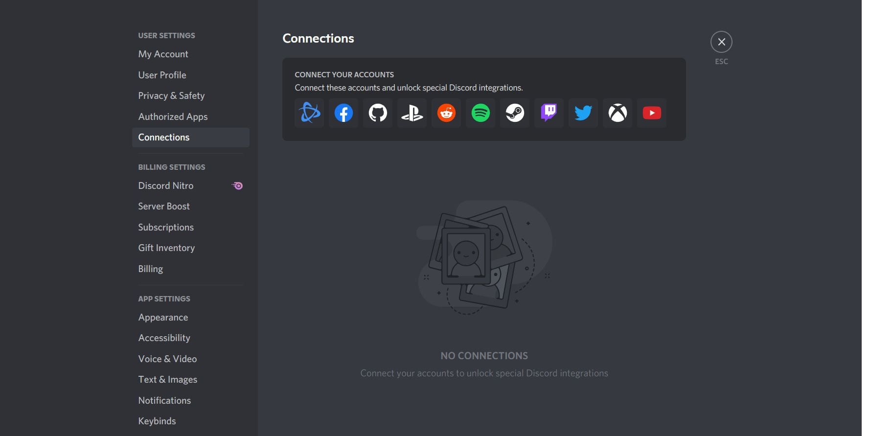 Connexions sur Discord