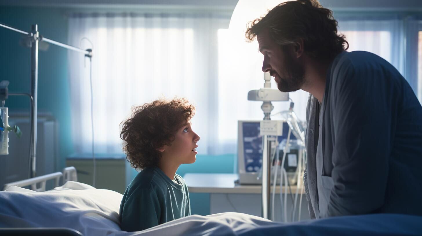 Conmovedora escena de un doctor comprometido atendiendo a un niño en el hospital, resaltando la importancia de la atención pediátrica y la medicina infantil para asegurar una salud óptima. (Imagen Ilustrativa Infobae)