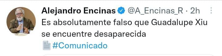 Alejandro Encinas negó la desaparición de la activista trans vía Twitter. (Foto: Twitter/@A_Encinas_R)